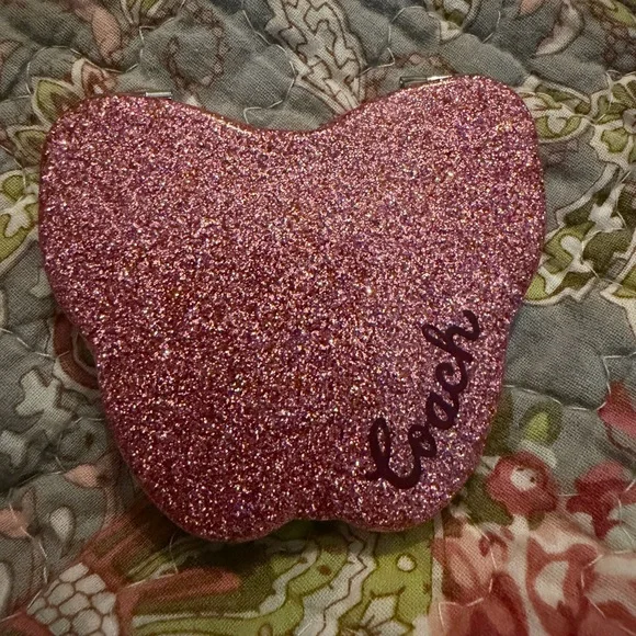 Coach Pink Butterfly Compact - Picture 2 of 4
